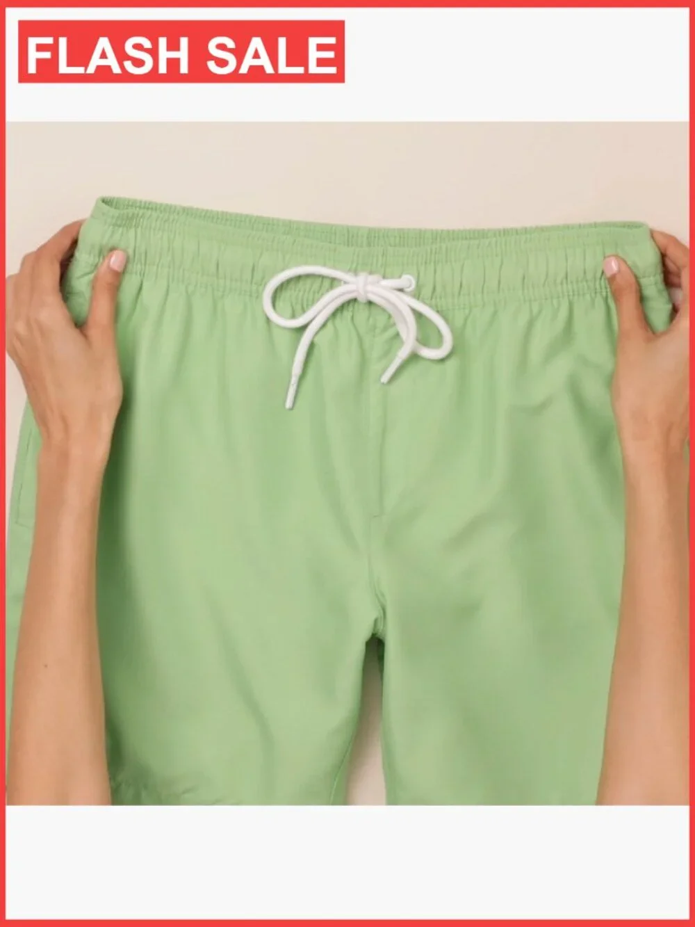 Men's Swim Trunks with Mesh Lining, Pockets, Drawstring, 7